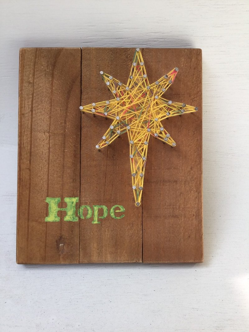 福音创作系列 木制品 手 墙面挂饰 居家摆设 伯利恒星 Hope 盼望 - 摆饰 - 木头 咖啡色