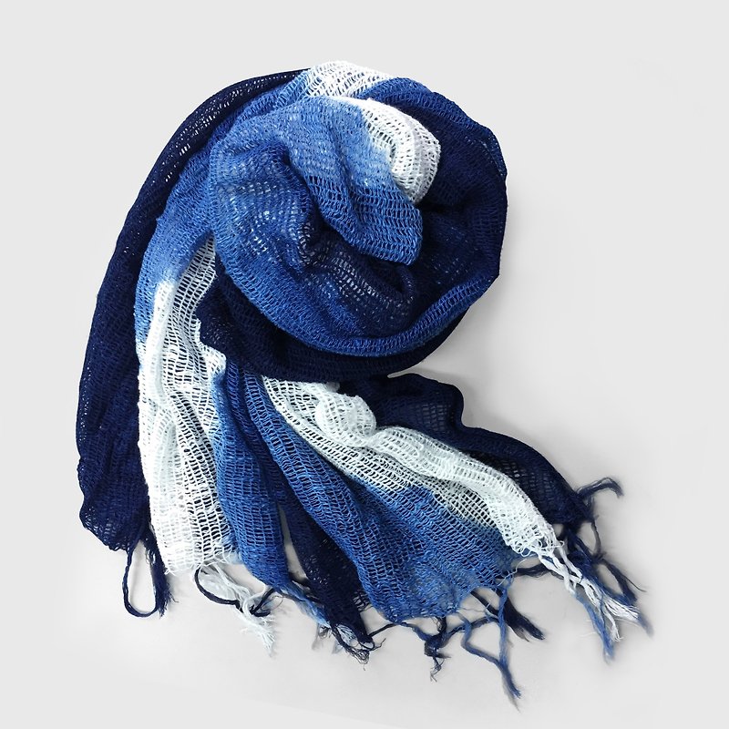 蓝染棉毯 - 被子/毛毯 - 棉．麻 蓝色