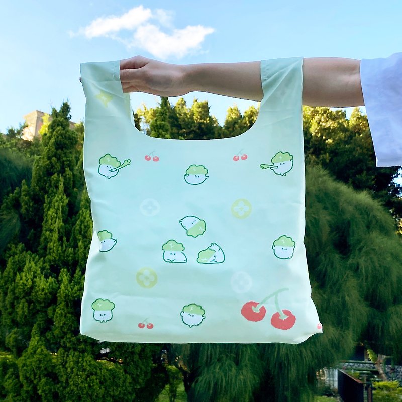 收纳式环保袋 - 环保菜菜 - 手提包/手提袋 - 聚酯纤维 绿色