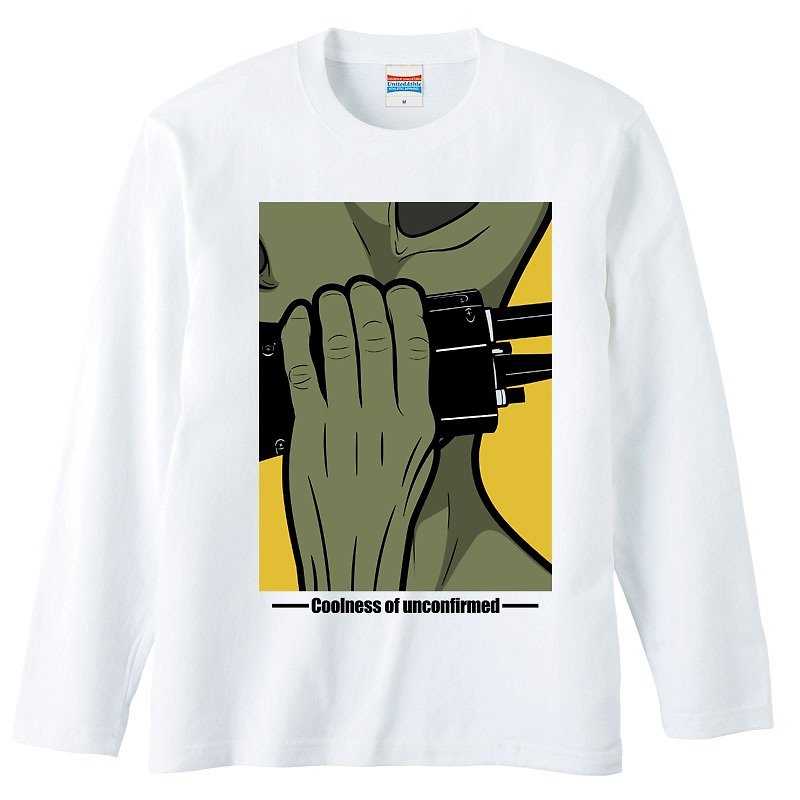 ロングスリーブTシャツ / Alien / transceiver - 男装上衣/T 恤 - 棉．麻 白色