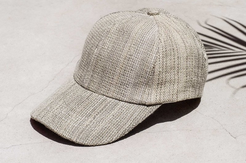 棉麻帽 鸭舌帽 编织帽 渔夫帽 遮阳帽 手工帽 运动帽-沙漠的绿洲 - 帽子 - 棉．麻 多色