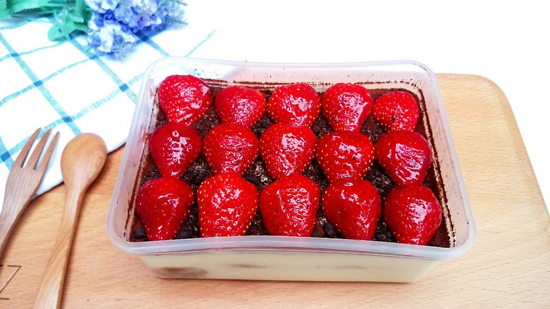 经典义式草莓提拉米苏 ㊜酒鬼系 - 咸派/甜派 - 新鲜食材 红色
