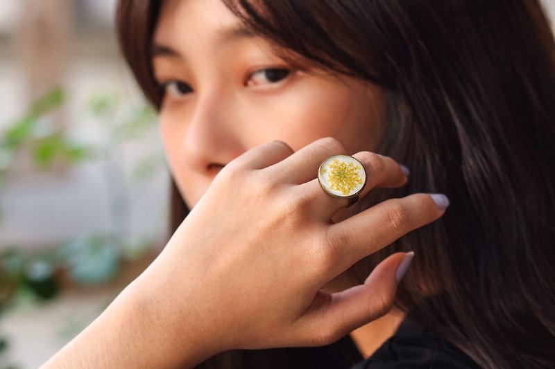 产品名称大阿米芹(黄色) - 戒指 - 植物．花 黄色