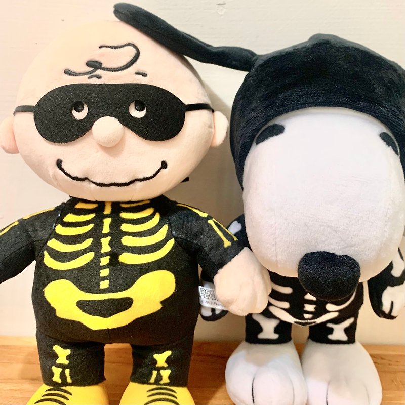 Snoopy史奴比与查理布朗变装玩偶-万圣节特别限定款-2入一组 - 玩偶/公仔 - 聚酯纤维 黑色