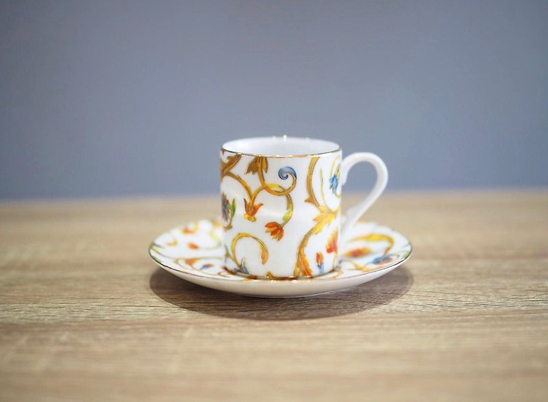 英国古董迷你咖啡杯组 A款 - 咖啡杯/马克杯 - 瓷 