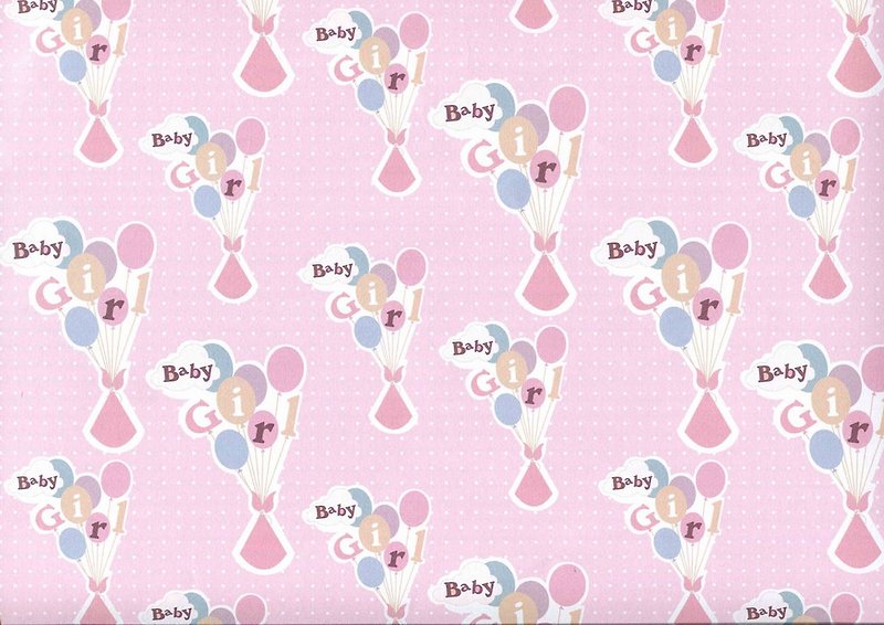 baby girl｜UK包装纸 - 包装材料 - 纸 粉红色