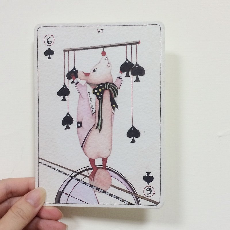 马戏团老鼠 Circus Mouse - 卡片/明信片 - 纸 卡其色