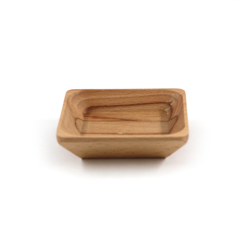 木头 碗 咖啡色 - |巧木| 木制方酱碟/木碟/酱料碟/茶点盘/小菜碟/小菜盘
