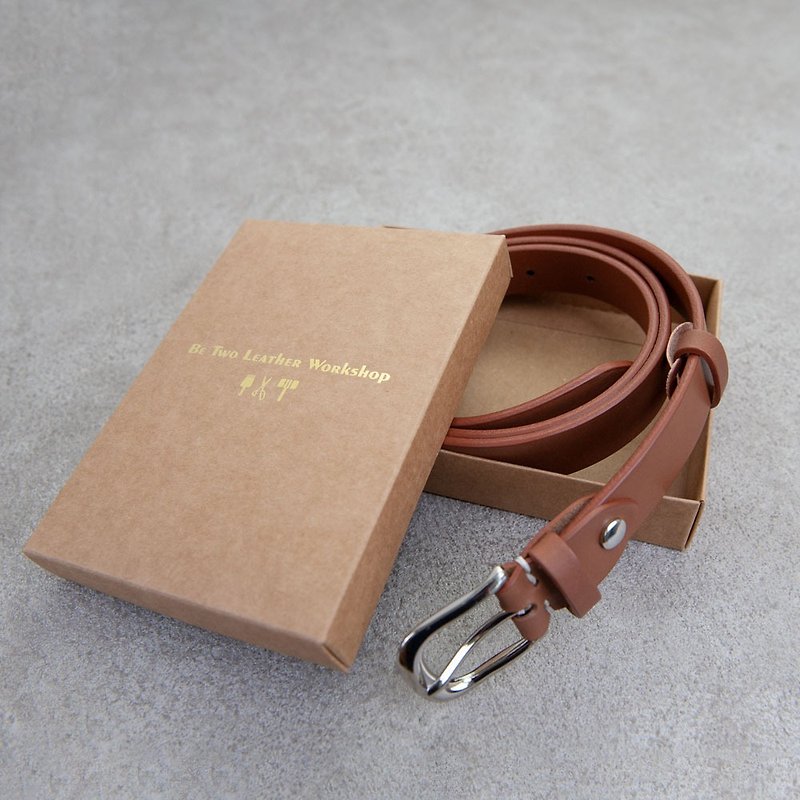 皮带 belt 真皮 腰带 25mm 定制礼物 男女用 礼物 情人送礼 - 腰带/皮带 - 真皮 多色
