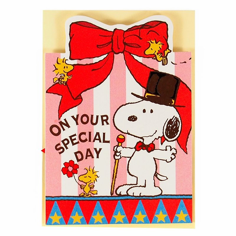 Snoopy 看我变魔术【Hallmark-Peanuts史奴比-立体卡片 生日祝福】 - 卡片/明信片 - 纸 红色