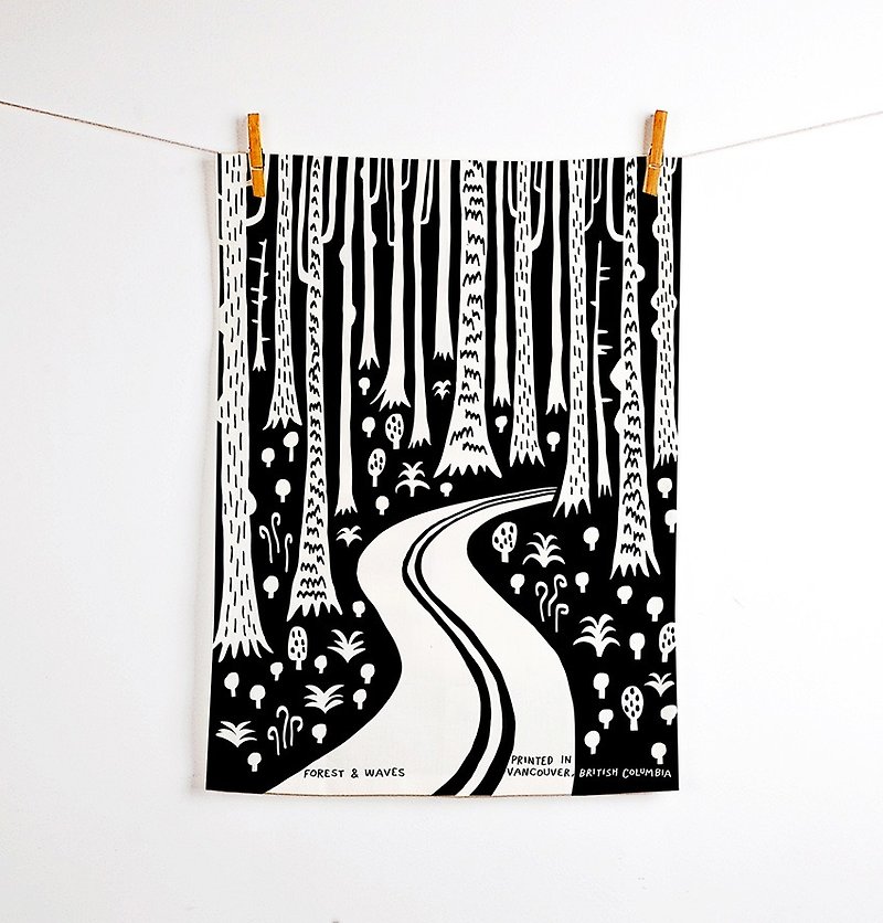 Forest & Waves桌巾/森林深处 Deep Woods - 毛巾浴巾 - 纸 
