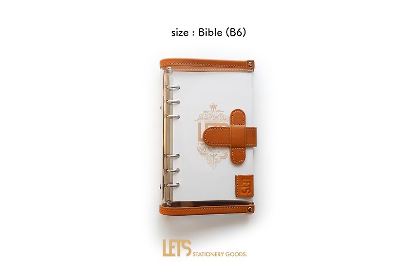 LETS Clear 个人收纳包 - 棕色 - Bible (B6) - 笔记本/手帐 - 真皮 咖啡色