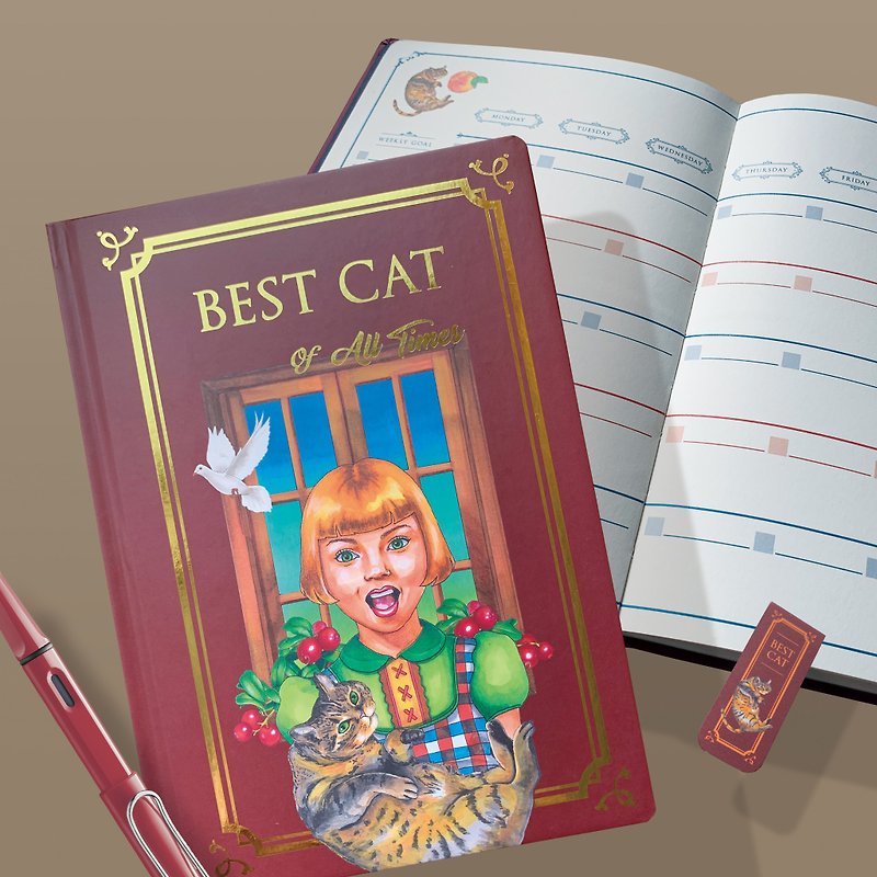 与猫的美好年代 - 无时效年历 - 笔记本/手帐 - 纸 红色