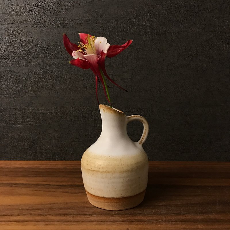 【 小丸花器 】 牛奶瓶样  小花器 花瓶 - 花瓶/陶器 - 陶 