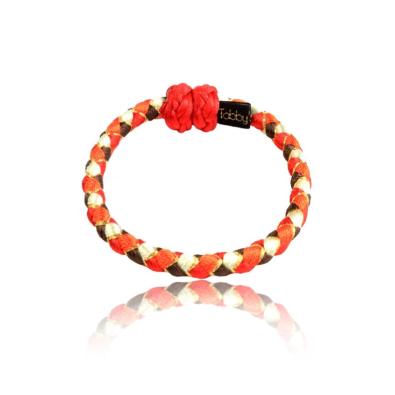 【アクセサリ】Soleil 磁石式組紐ブレスレット - 手链/手环 - 其他材质 红色