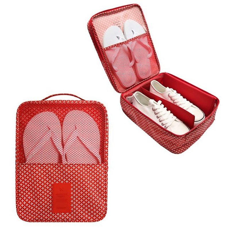 MPL-旅行收纳鞋袋V2(隔板-3双)-经典红,MPL24826 - 旅行套装 - 塑料 红色