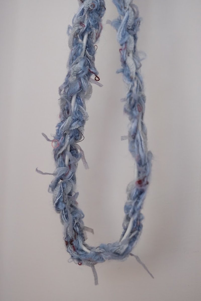 纱粼 发带 纱线手工编织 - 发饰 - 其他材质 蓝色