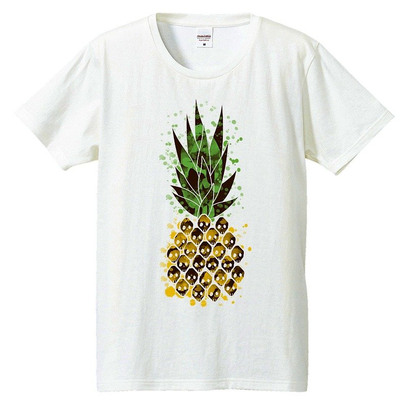 Tシャツ / Skull Pine - 男装上衣/T 恤 - 棉．麻 白色