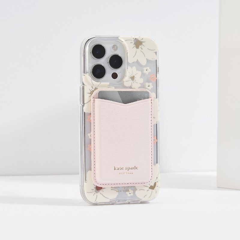 【kate spade】MagSafe 时尚卡套 樱花粉 - 手机配件 - 塑料 粉红色