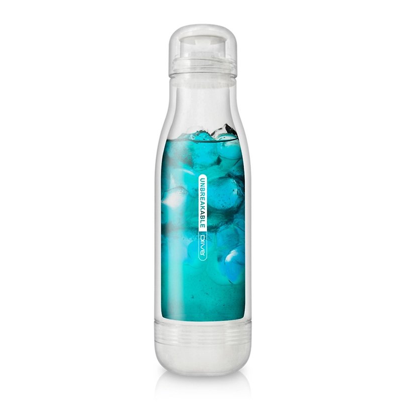 Driver │ 防撞玻璃水瓶 500ml－白色 - 水壶/水瓶 - 玻璃 白色