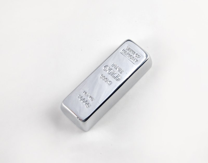 银砖造型 随身碟   小银块 小银砖  8GB - U盘 - 其他金属 