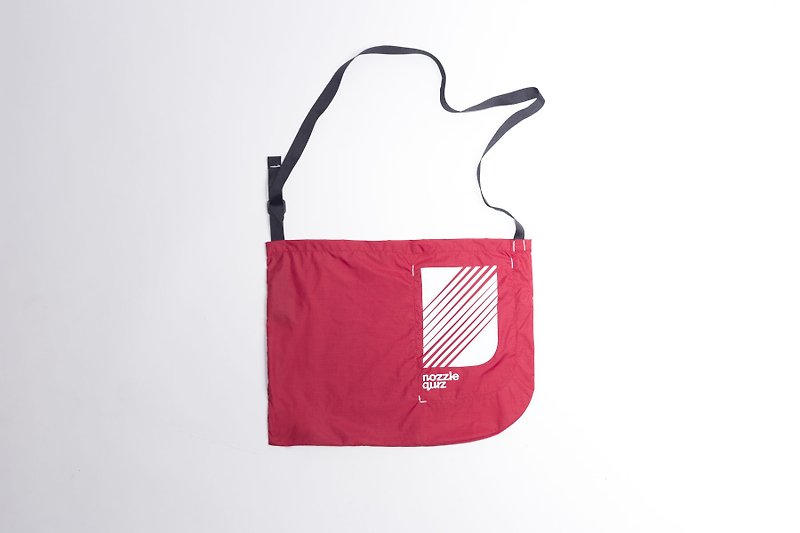 茜红 Brgndy 斜肩购物袋 - 侧背包/斜挎包 - 聚酯纤维 