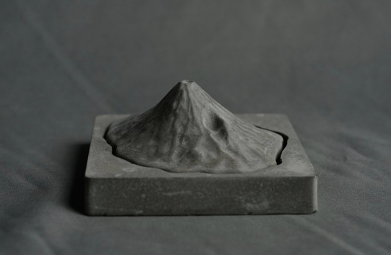 富士山扩香石 首飾托盘 擺設 侘寂美學 - 摆饰 - 水泥 灰色