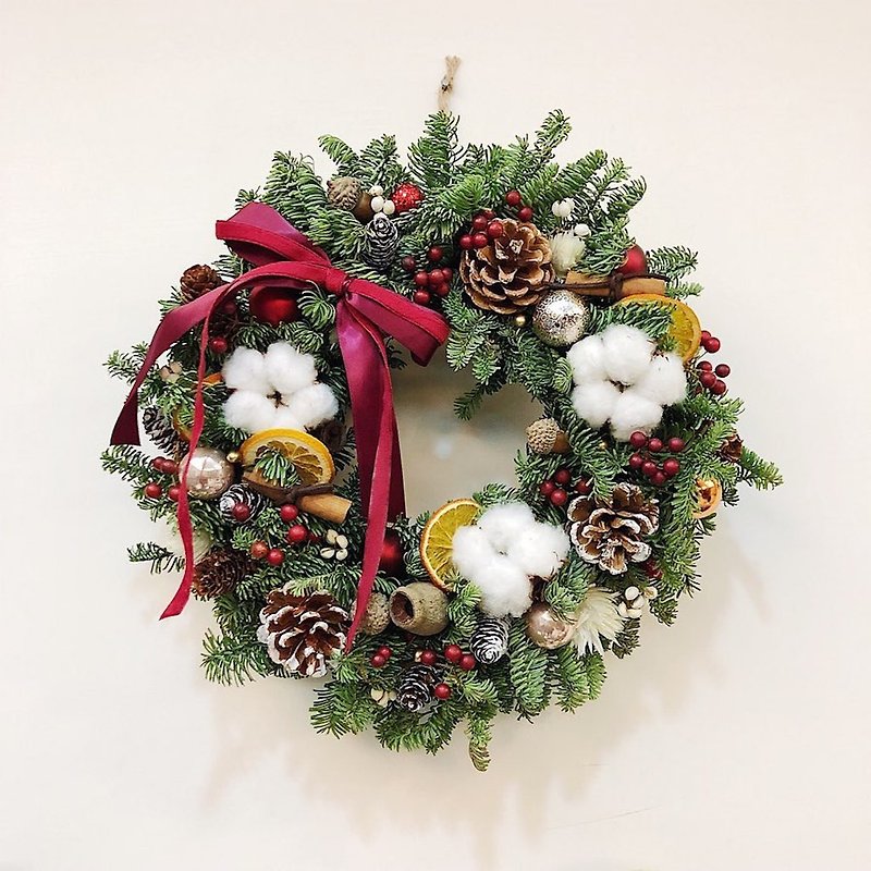经典圣诞花圈 交换礼物 布置 圣诞花圈 - 干燥花/捧花 - 植物．花 多色
