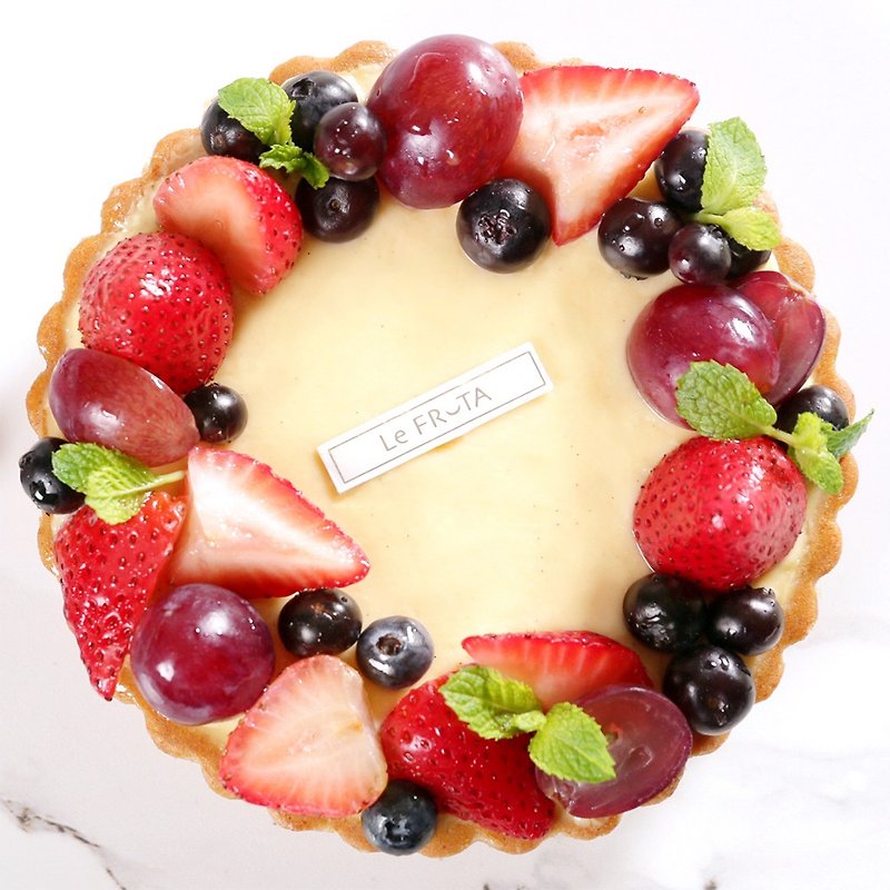 【LeFRUTA朗芙】亚维侬香颂 / 莓果花圈新鲜水果塔 6寸 - 蛋糕/甜点 - 新鲜食材 红色