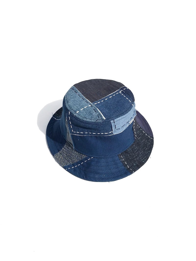 Bucket Handmade Boro Hat - 帽子 - 棉．麻 