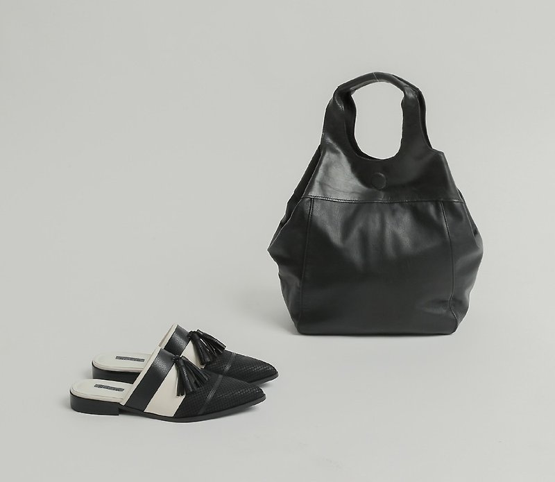 Goody Bag－鞋包成对七折优惠组合 - 侧背包/斜挎包 - 真皮 黑色