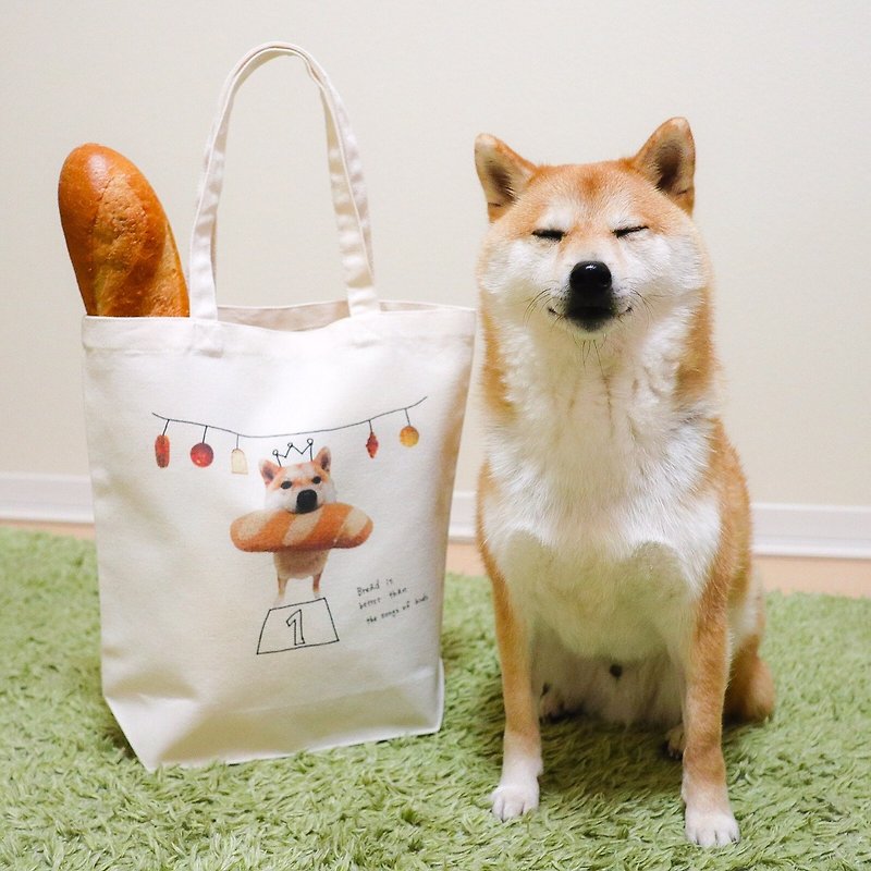 Shiba(Daifuku)cute tote bag(bread-eating race)