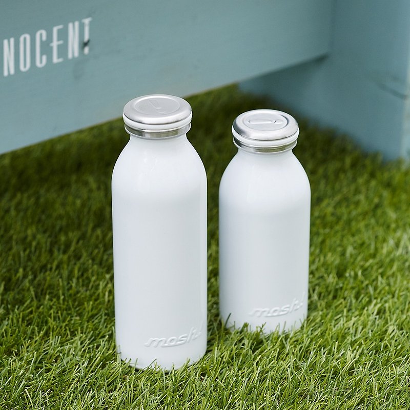日本Mosh! 牛奶系保温保冷瓶-450ml (牛奶白) - 保温瓶/保温杯 - 不锈钢 白色