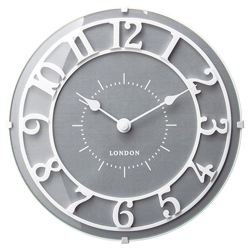 Urea- 经典造型桌钟(灰) - 时钟/闹钟 - 木头 灰色