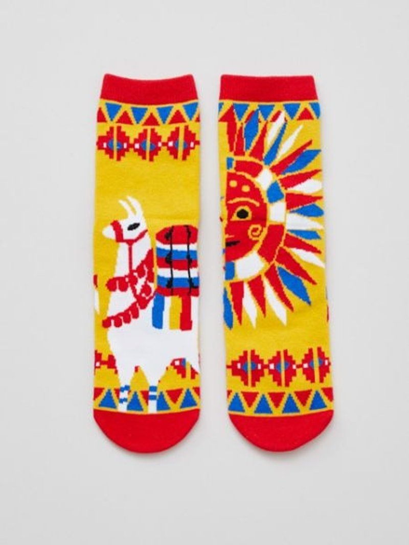 【预购中】墨西哥骷髅和太阳羊驼袜子 24CM    CISP4104 - 袜子 - 其他材质 