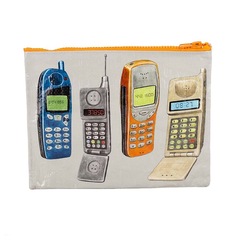 Blue Q 拉链袋 - Cell Phone 手机 - 化妆包/杂物包 - 聚酯纤维 灰色