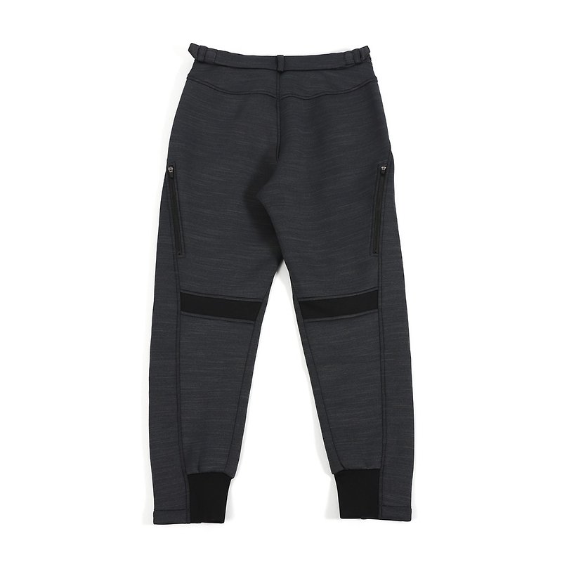 WEAVISM 多口袋太空棉裤 - 黑 - 男士长裤 - 聚酯纤维 黑色