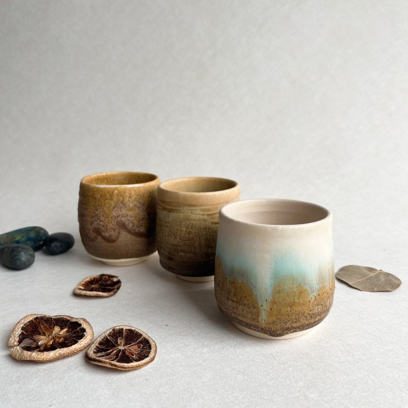 寂林。手工陶杯 茶杯 お汤吞 茶具 茶道具 陶艺茶器 母亲节礼物 - 茶具/茶杯 - 陶 多色