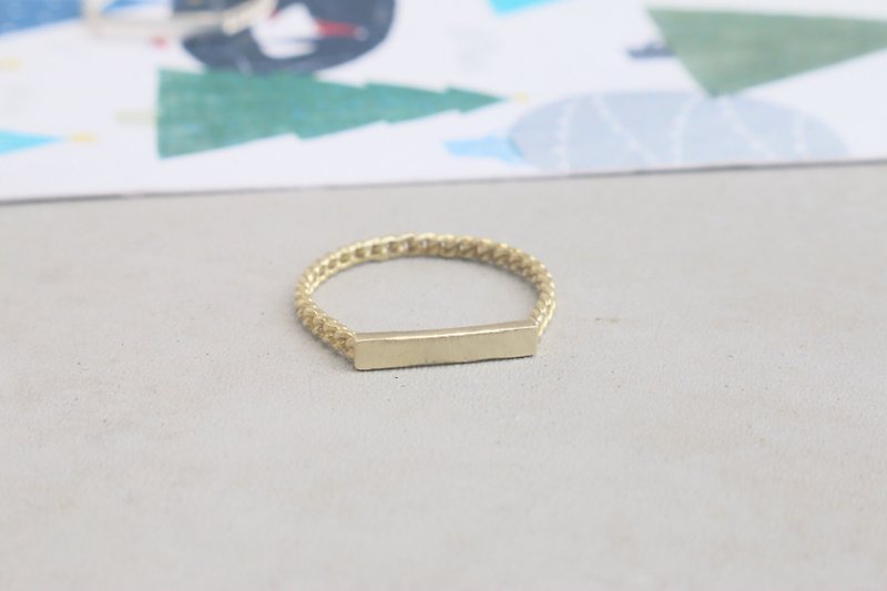 黄铜 纯银 戒指 0934-拱桥 - 戒指 - 其他金属 金色