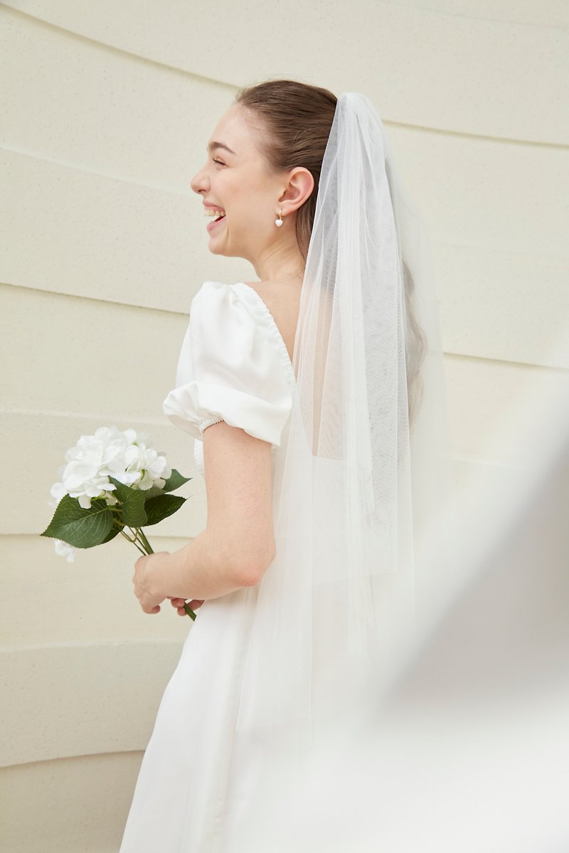 Klara Live Signature Bridal Veil - 发饰 - 其他人造纤维 白色
