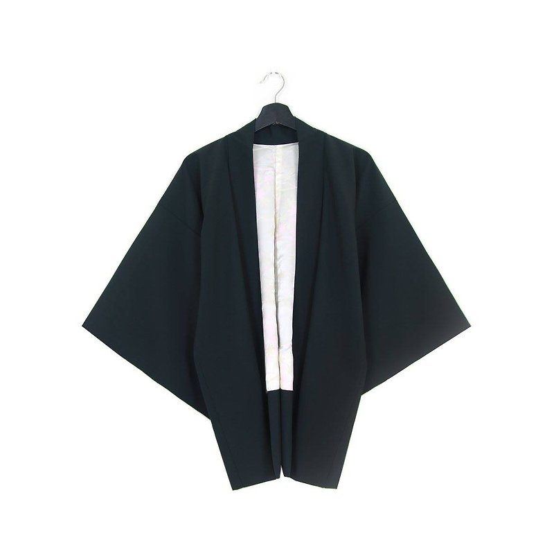 Back to Green::日本带回和服 羽织 金葱刺绣 vintage kimono (KI-43) - 女装休闲/机能外套 - 丝．绢 