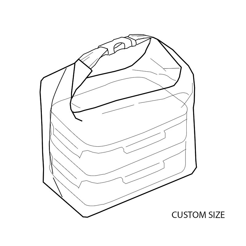 保溫保冷袋 / 冷/熱食 / 便當袋 保溫袋防水紙材料 1项 - 便当盒/饭盒 - 防水材质 白色