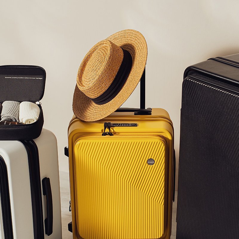20寸前开式行李箱/登机箱-小兵黄 - 行李箱/行李箱保护套 - 塑料 黄色