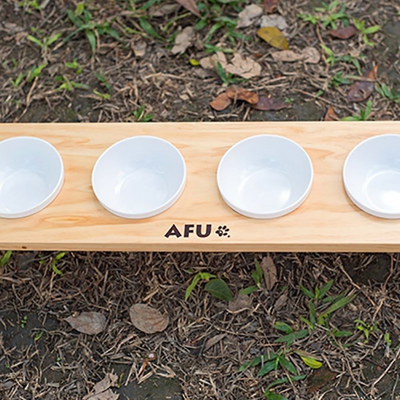 【AFU】御用 4口原木餐桌 (限货运) - 碗/碗架 - 木头 