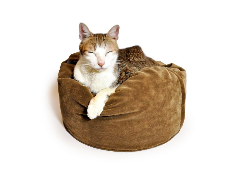 猫狗懒骨头 宠物懒骨头 美国Microfibres防猫抓布制作 - 床垫/笼子 - 其他人造纤维 咖啡色