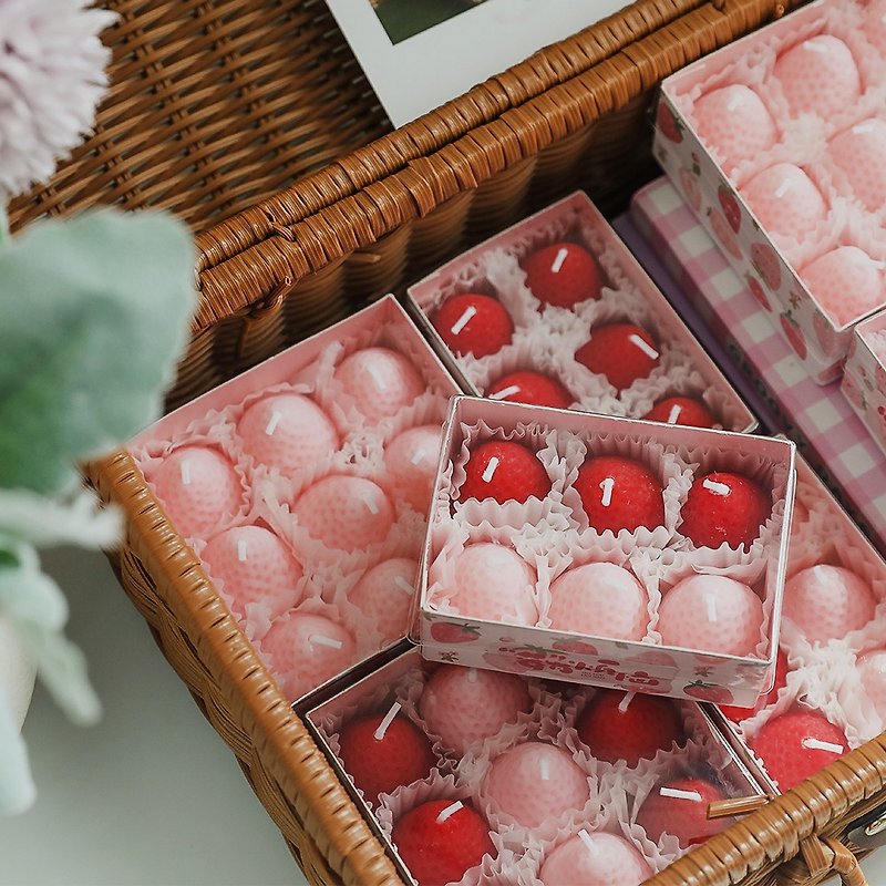 【Pinkoi独卖】草莓香氛蜡烛 - 蜡烛/烛台 - 蜡 