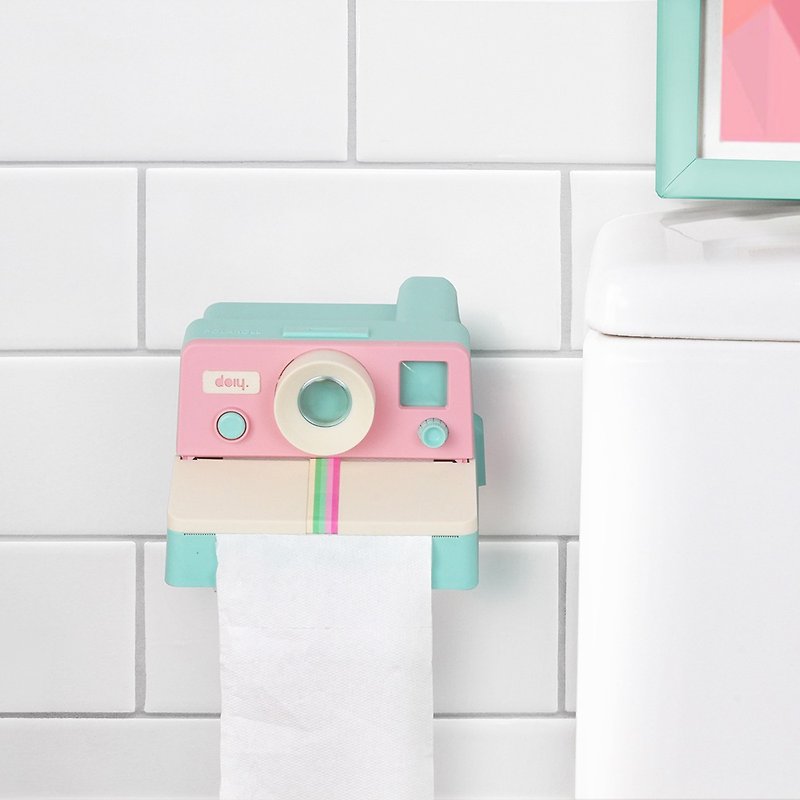 DOIY 拉立得卷筒卫生纸架(粉色) - 卫浴用品 - 塑料 粉红色