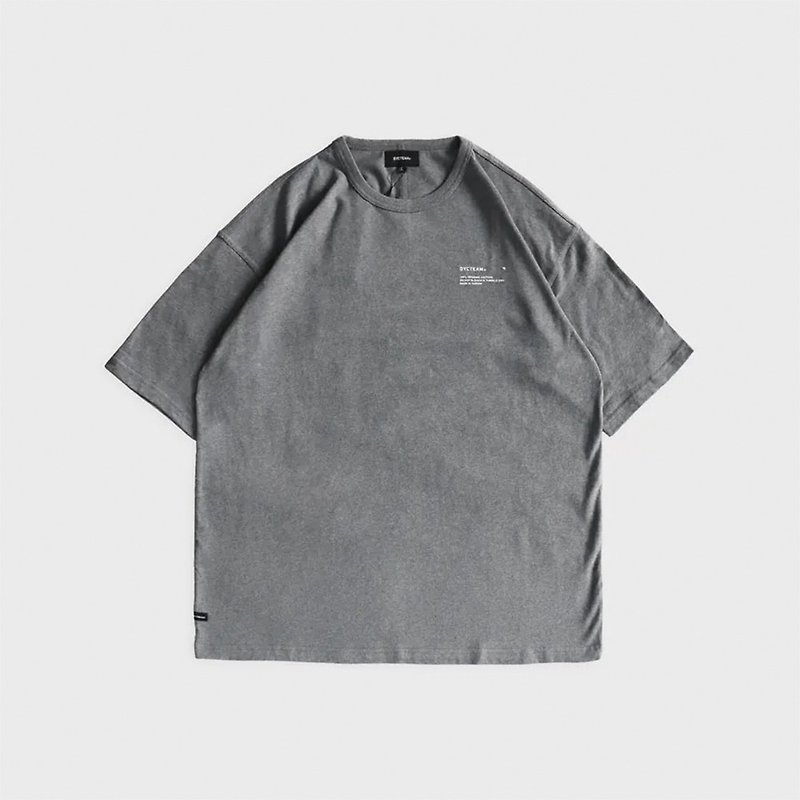 DYCTEAM - ORGANIC LOOSE TEE (gray) - 男装上衣/T 恤 - 棉．麻 灰色