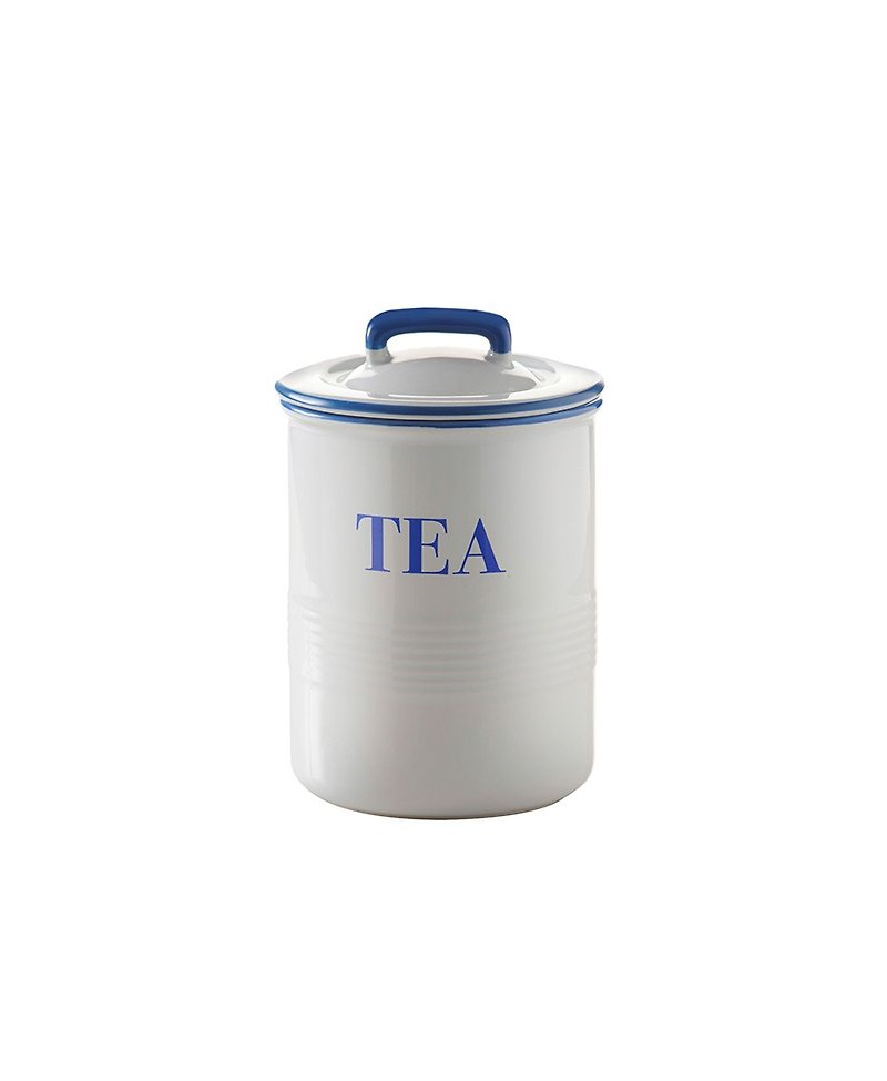 英国Rayware简约设计陶瓷手绘风格密封保存罐(茶叶TEA文字款) - 厨房用具 - 其他金属 白色