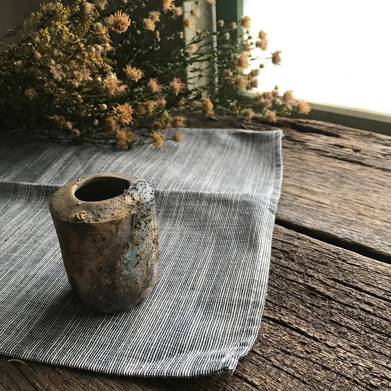 柴烧小花器 - 花瓶/陶器 - 陶 咖啡色